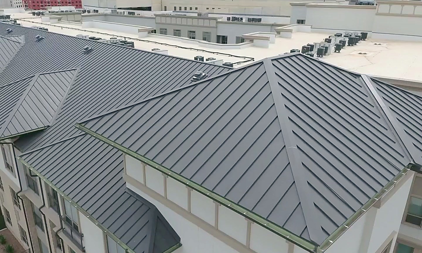 Metal and Standing Seam Roofing detail